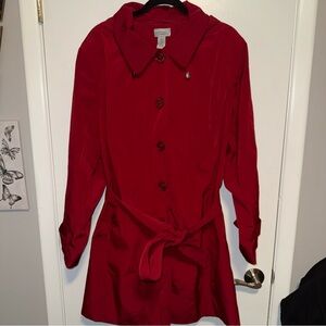 Maggie Barnes for Catherines Red Trench Coat